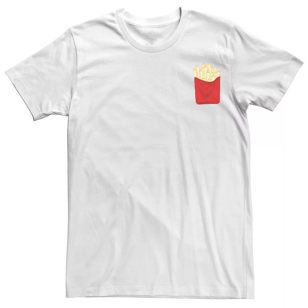 Men's French Fries Left Chest Pocket Logo Graphic Tee,  Product Image