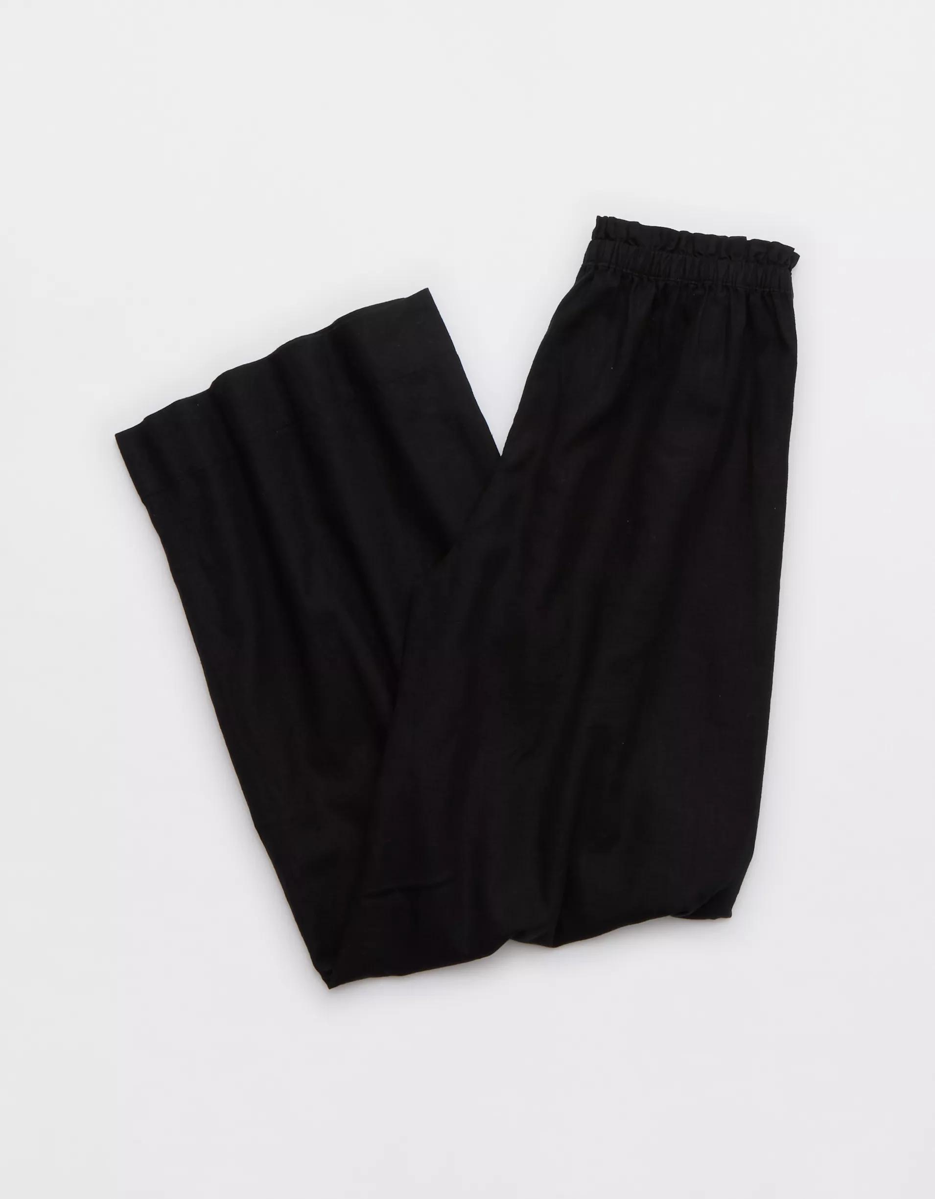 Aerie Linen Blend Trouser Product Image