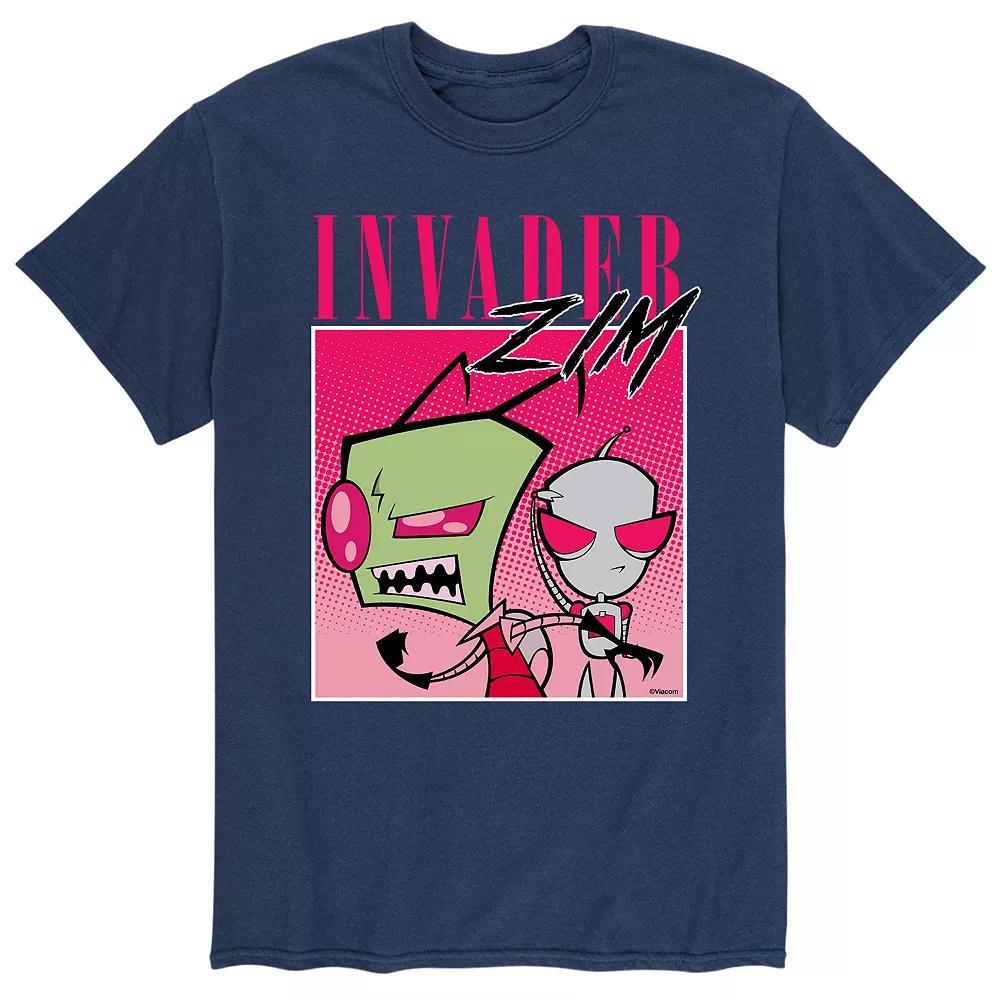 Men's Invader Zim Pink Box Tee, Size: XL, Blue Product Image