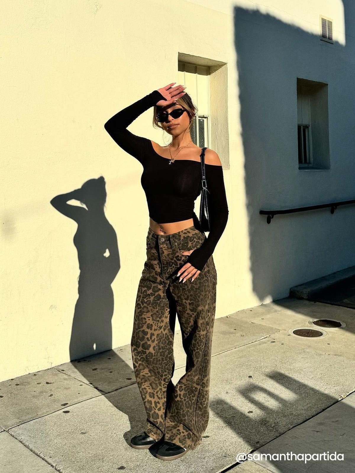 Aelfric Eden Leopard Jeans Product Image