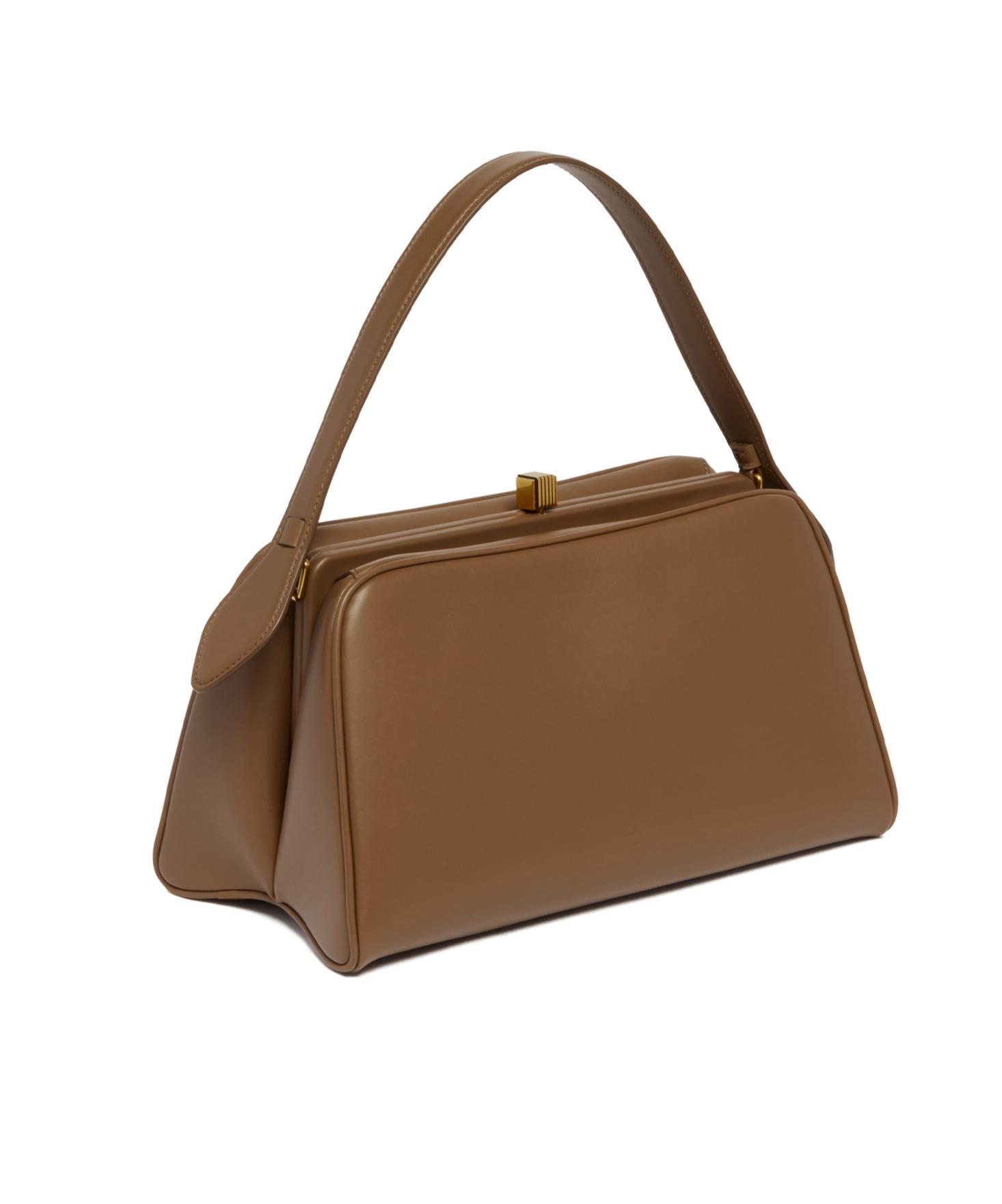 KHAITE Top Handle Handbag In Brown Product Image