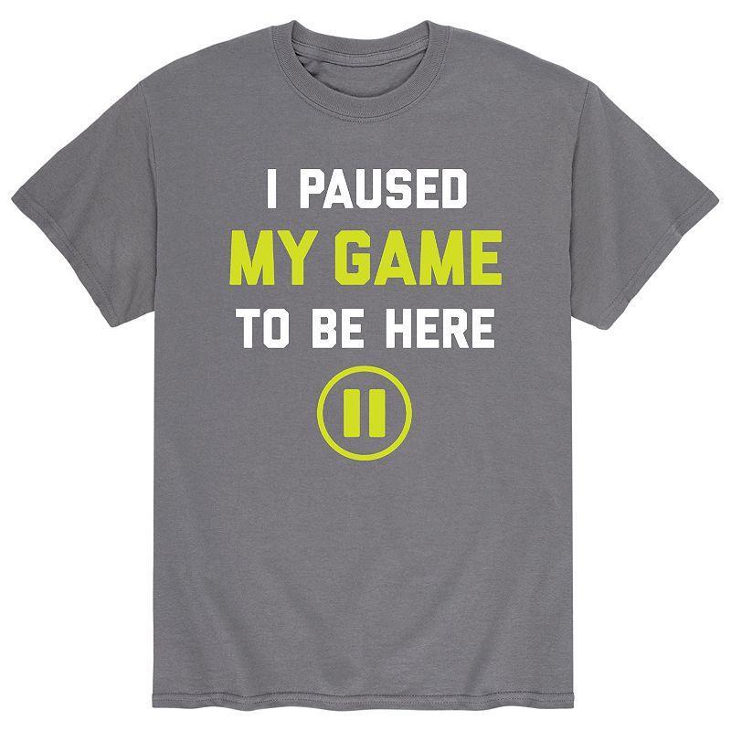 Men's Paused My Game To Be Here Tee, Size: Small, Black Product Image