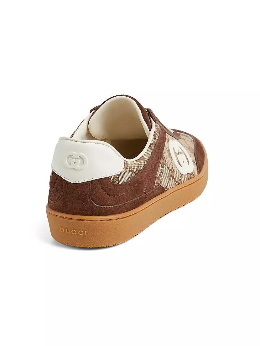 G74 GG Canvas & Suede Sneakers Product Image