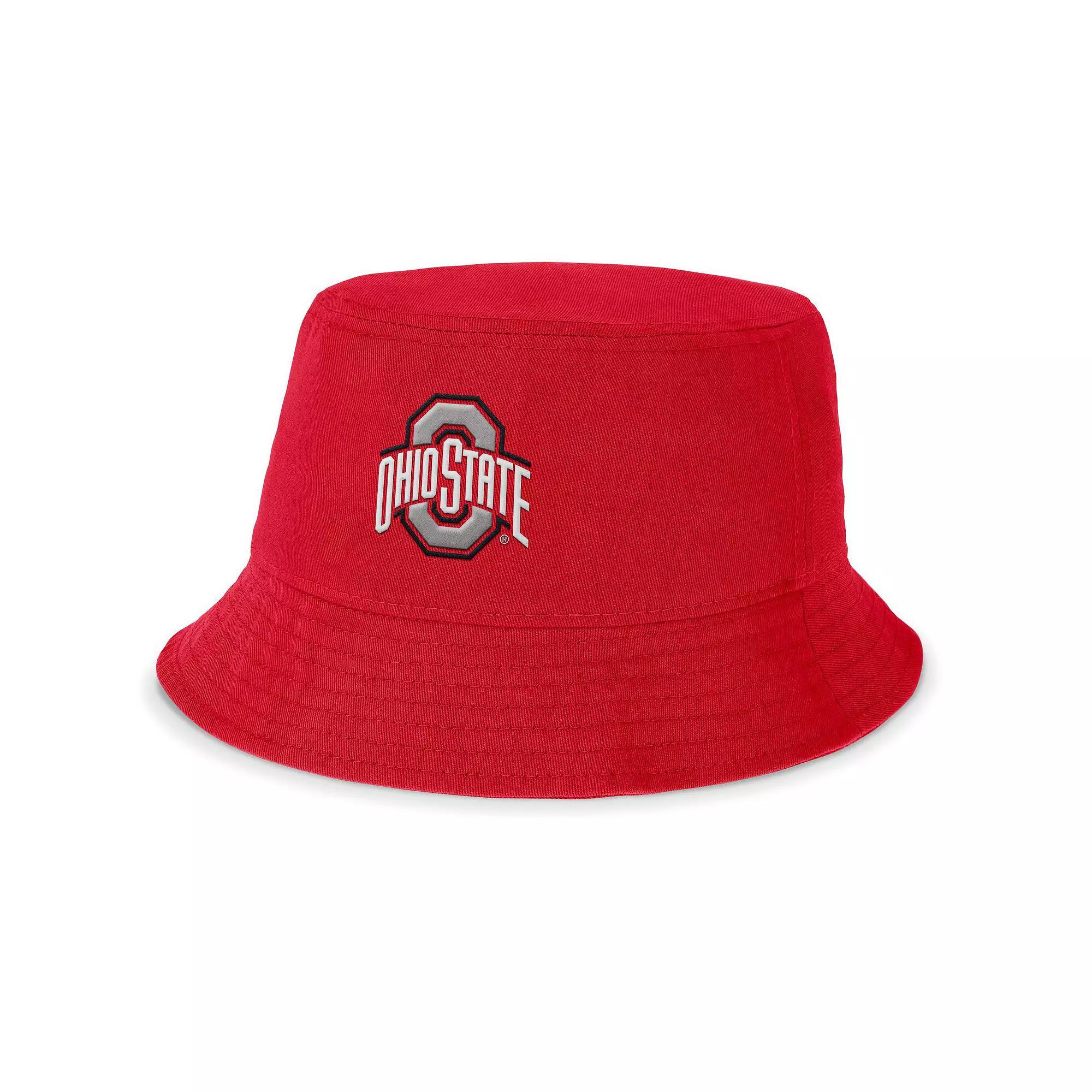 Men's Nike Scarlet Ohio State Buckeyes Local Apex Bucket Hat, Size: Small, Red Product Image