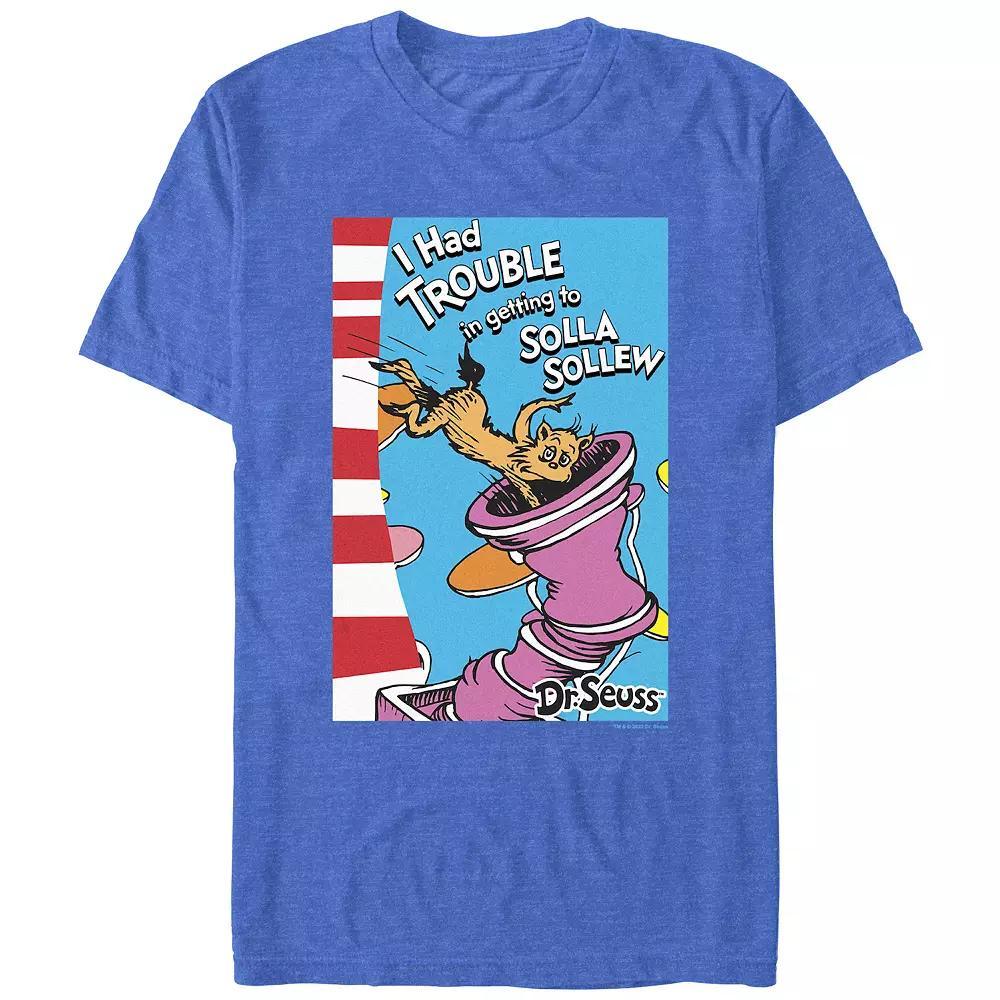 Men's Dr. Seuss I Had Trouble In Getting To Solla Sollew Graphic Tee, Size: Medium, Royal Grey Product Image