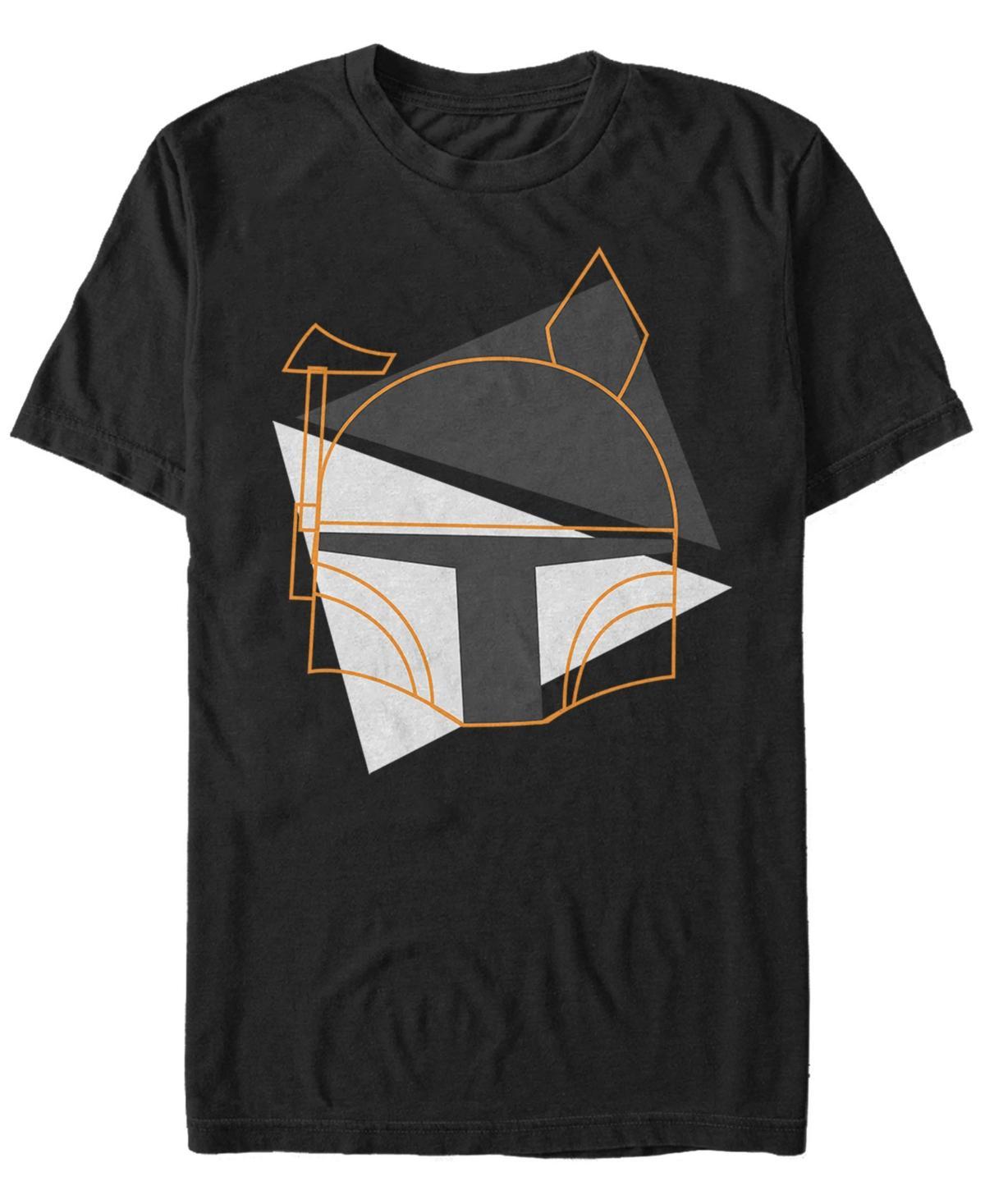 Men's Star Wars Boba Fett Helmet Outline Tee, Size: Large, Black Product Image