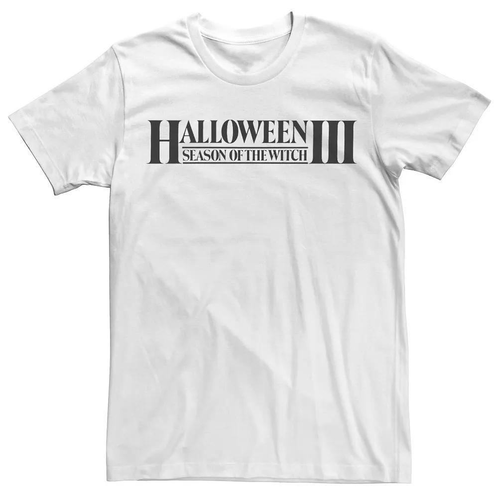 Men's Halloween 3 Simple Title Logo Tee, Size: Medium, White Product Image