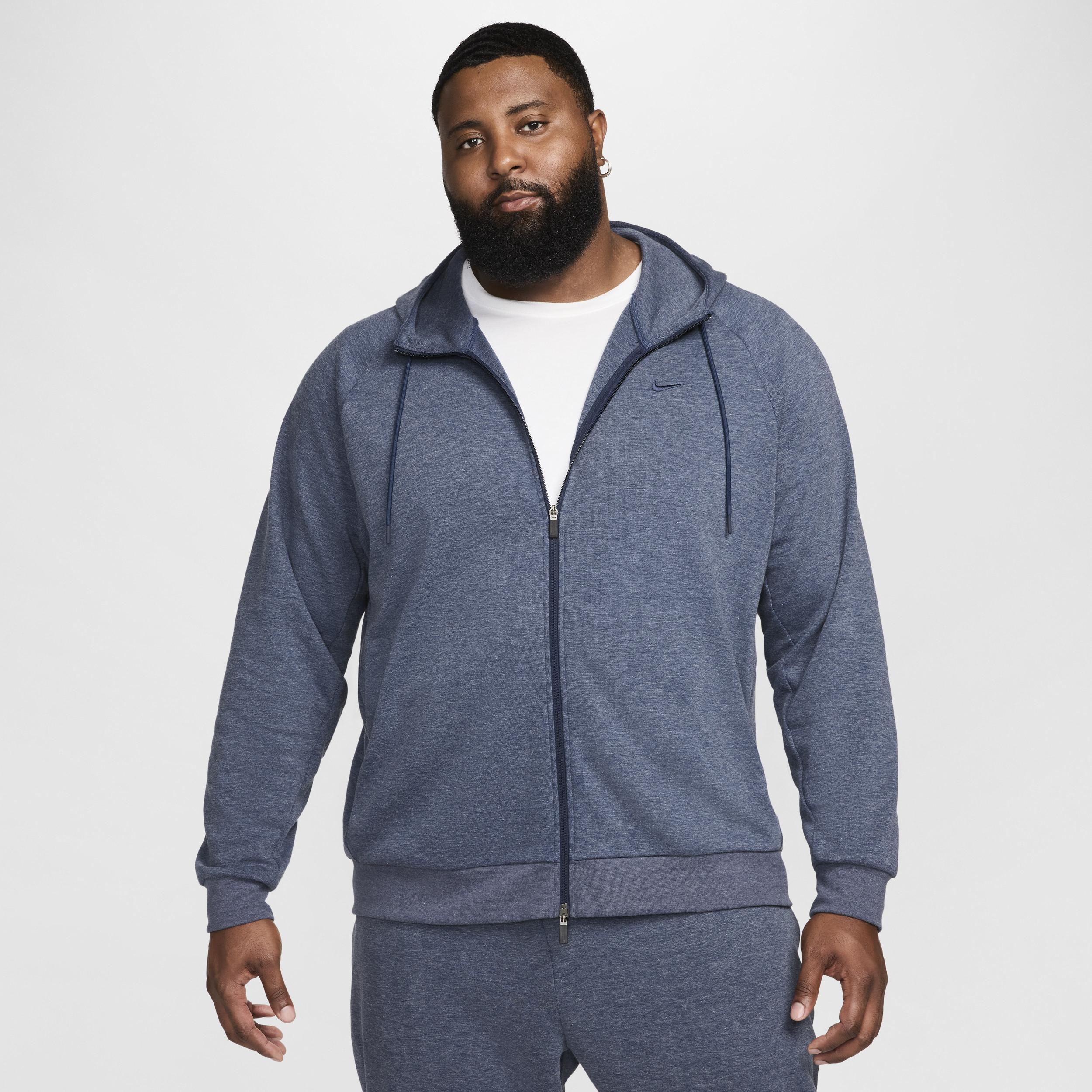 Nike Primary Fleece Men's Dri-FIT UV Full-Zip Performance Hoodie Product Image