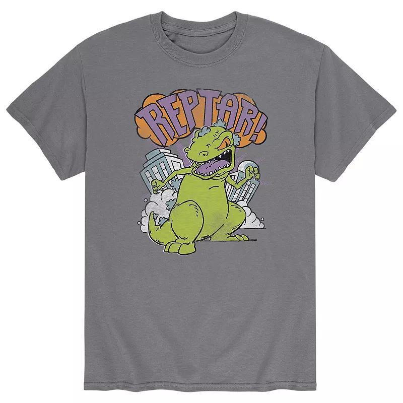 Men's Rugrats Reptar Vintage Tee, Size: Small, Gray Product Image