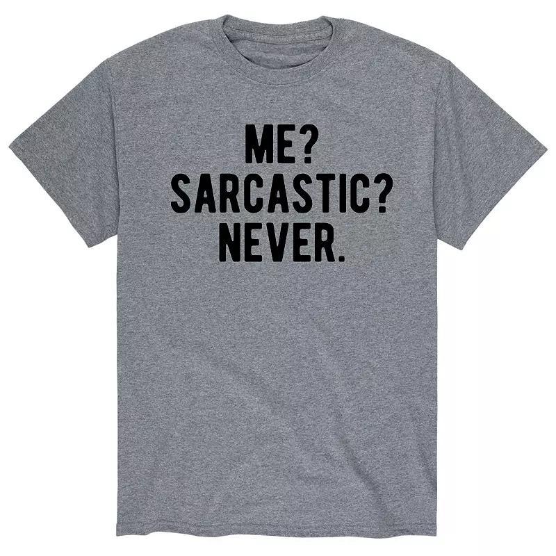 Mens Sarcastic Never Tee Product Image