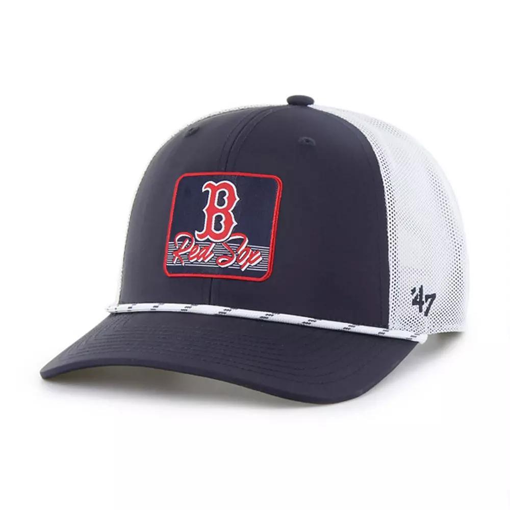 Men's '47 Navy/White Boston Red Sox Scratch Adjustable Trucker Hat, Blue Product Image