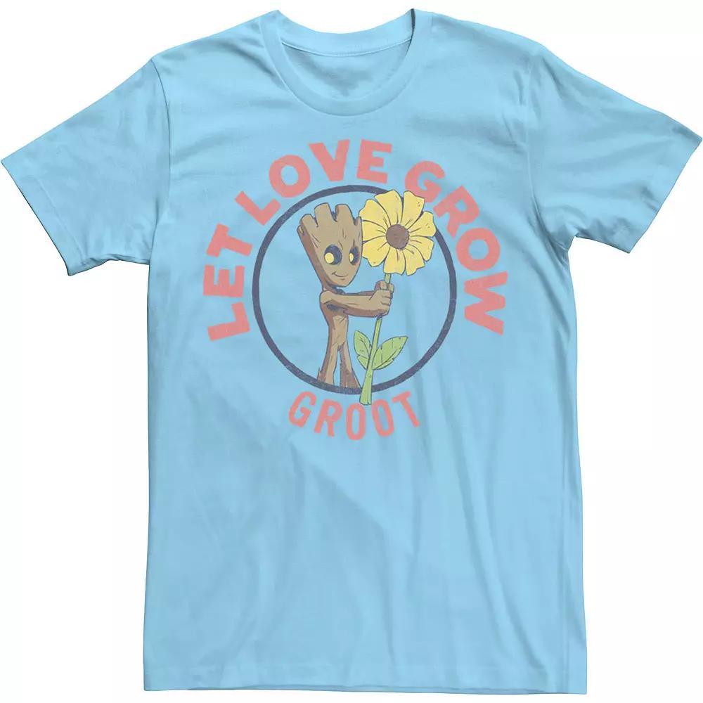 Men's Marvel Let Love Grow Comic Tee, Size: XXL, Light Blue Product Image