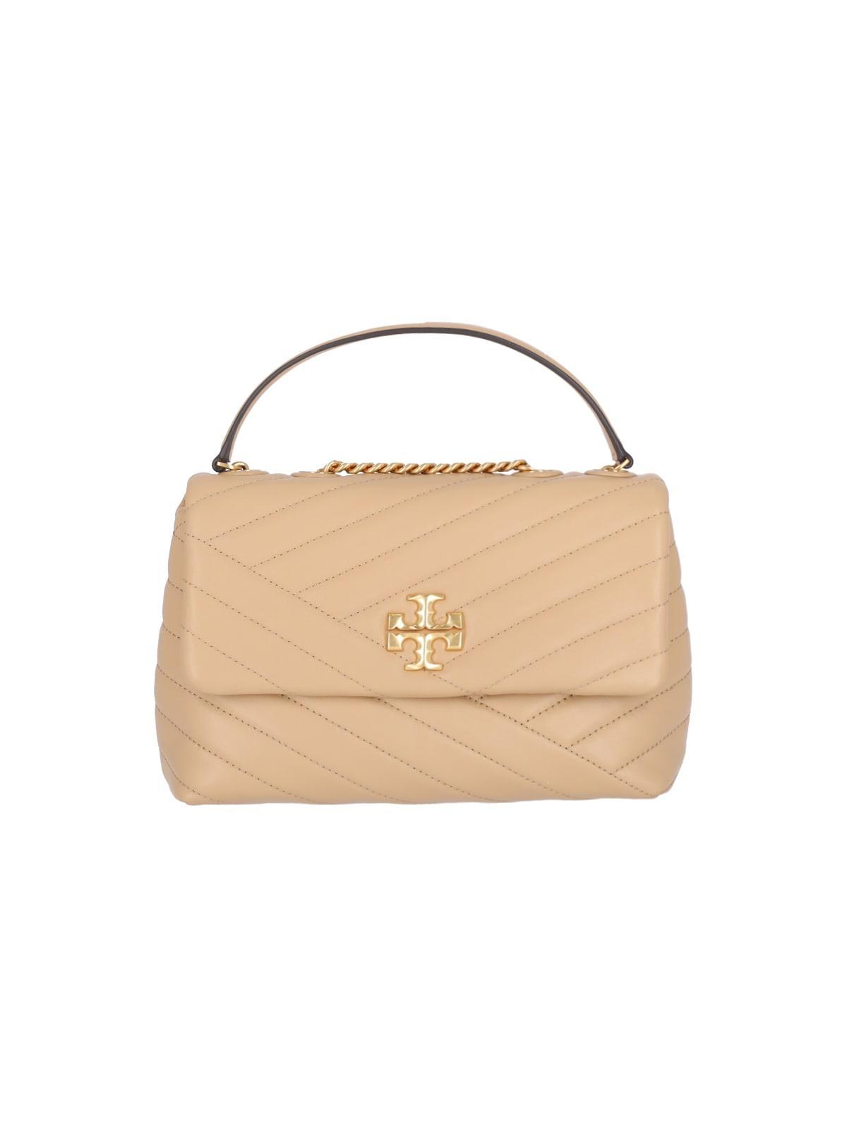 TORY BURCH 'kira' Small Shoulder Bag In Beige Product Image