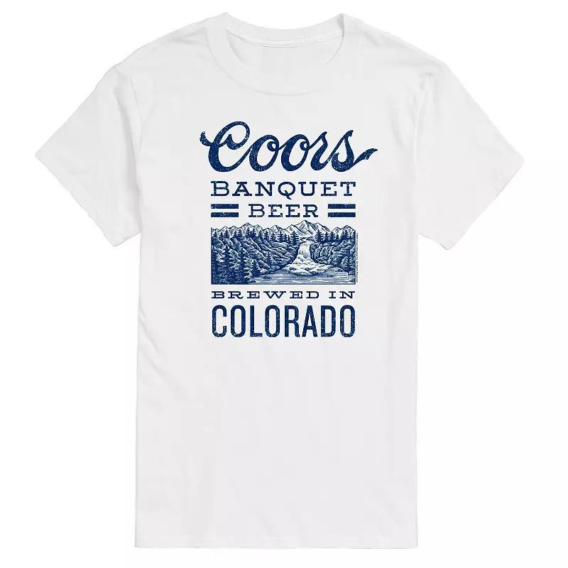 Men's Coors Banquet Beer Colorado Graphic Tee, Size: Small, White Product Image