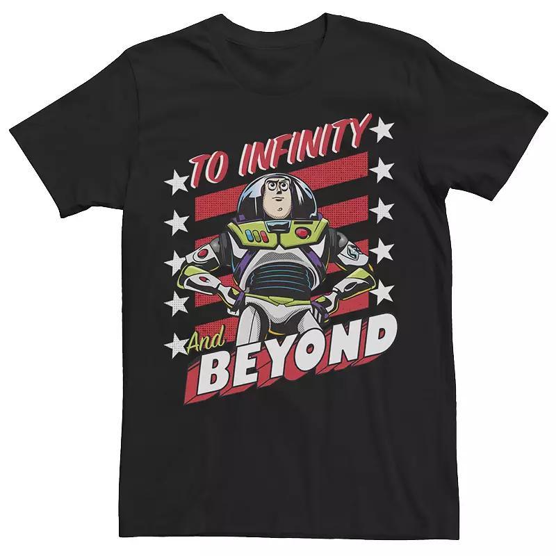 Disney / Pixar's Toy Story Buzz Lightyear Men's Infinity & Beyond Poster Tee, Size: 3XL, Blue Product Image