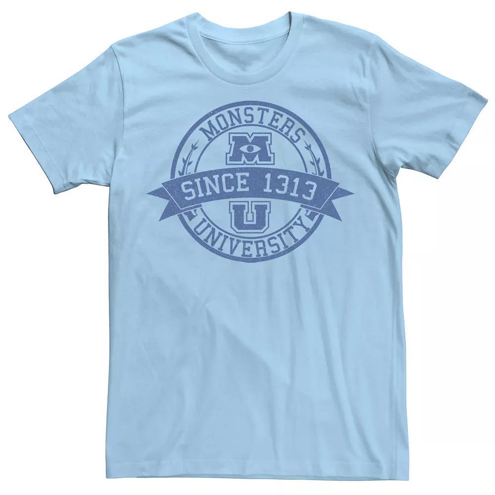 Disney / Pixar's Monsters University Men's School Crest Tee, Size: XXL, Light Blue Product Image