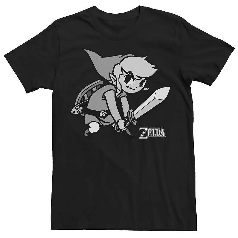 Mens Nintendo Zelda Wind Waker Link Fight Stance Tee Product Image