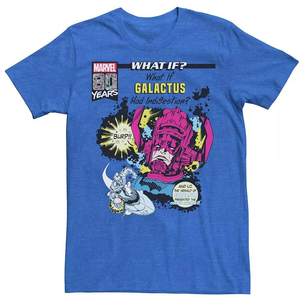 Men's Marvel What If Galactus Had Indigestion Comic Book Cover Graphic Tee, Size: Large, Royal Grey Product Image