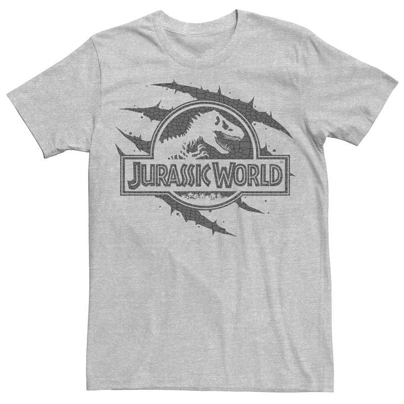 Men's Jurassic World Fallen Kingdom Logo Tee, Size: Small, Athletic Grey Product Image