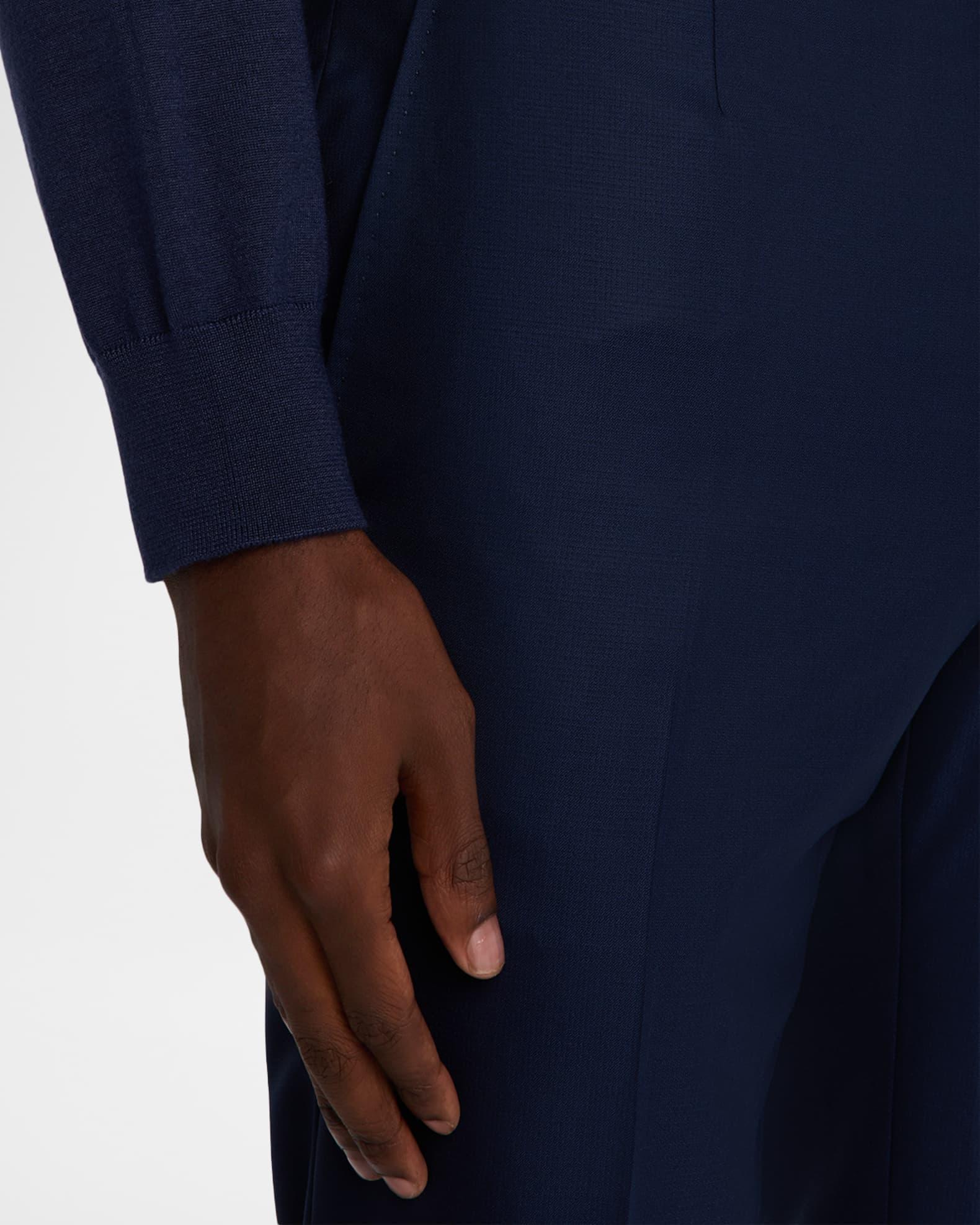 Men's Wool Textured Two-Piece Suit Product Image