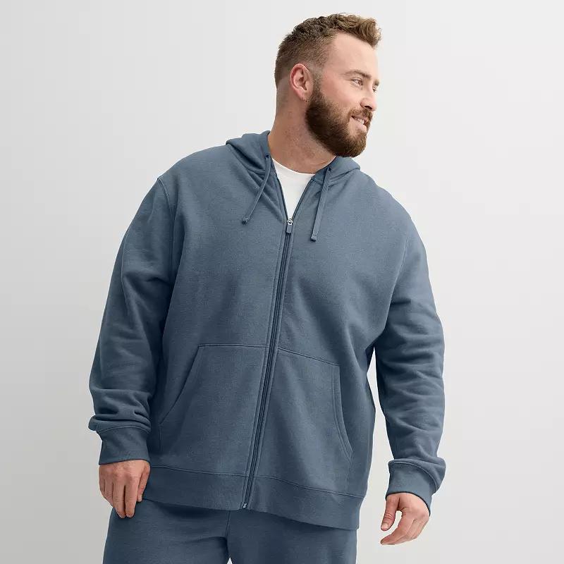 Big & Tall Tek Gear® Ultra Soft Fleece Zip-Front Hoodie, Men's,  Product Image