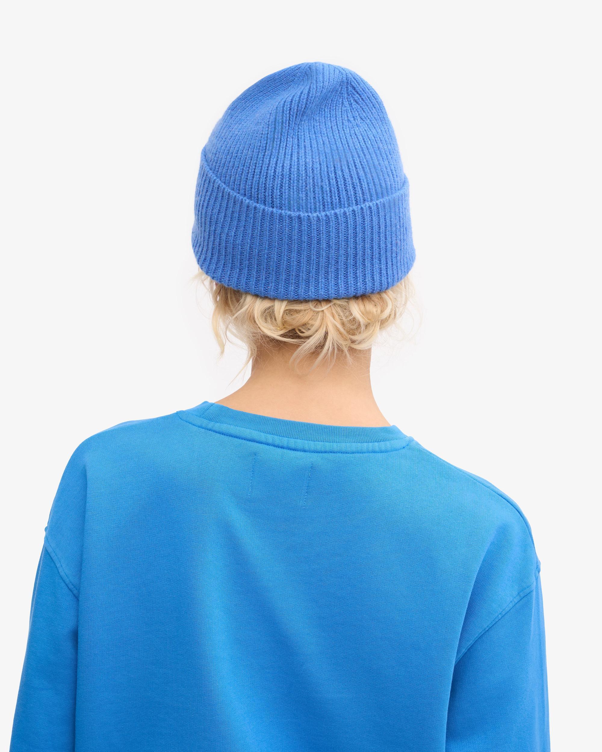 Merino Wool Beanie - Pacific Blue Product Image