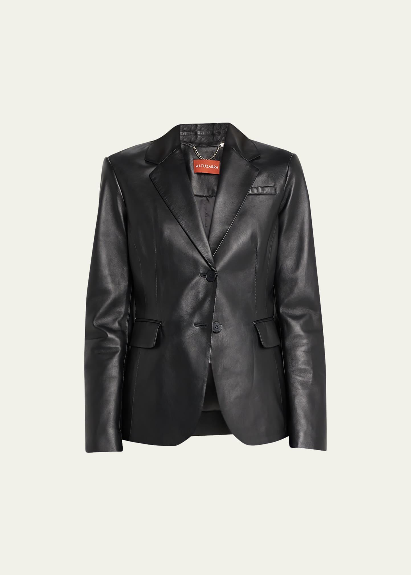 Fenice Tailored Leather Jacket Product Image