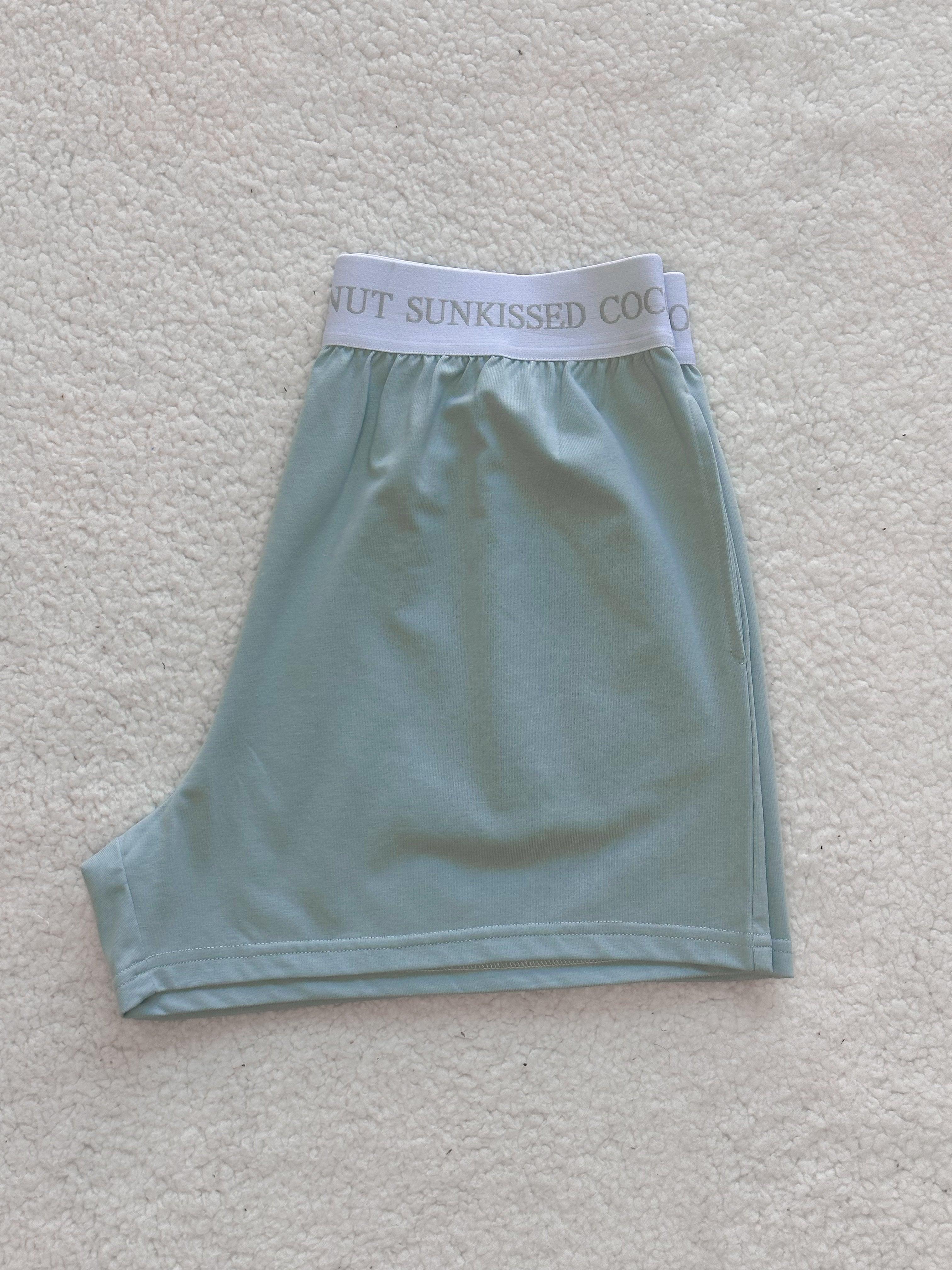 Italian Purple Basic Watercolor Shorts Product Image