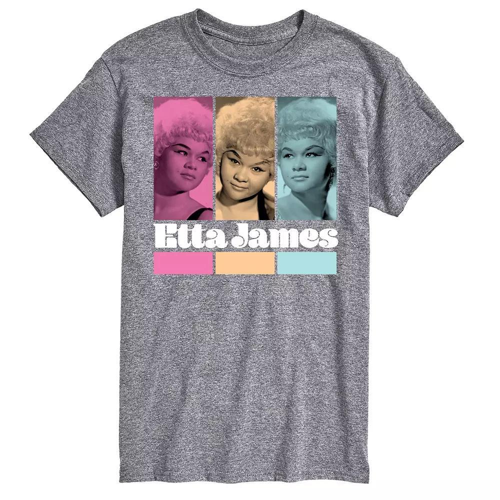 Big & Tall Etta James Grid Tee, Men's,  Product Image