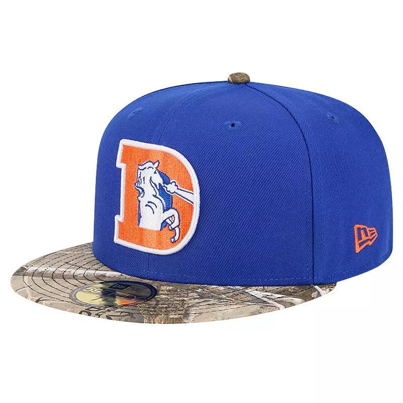 Men's New Era Royal Denver Broncos Active Two-Tone Camo 59FIFTY Fitted Hat, Size: 7 1/2, Blue Product Image