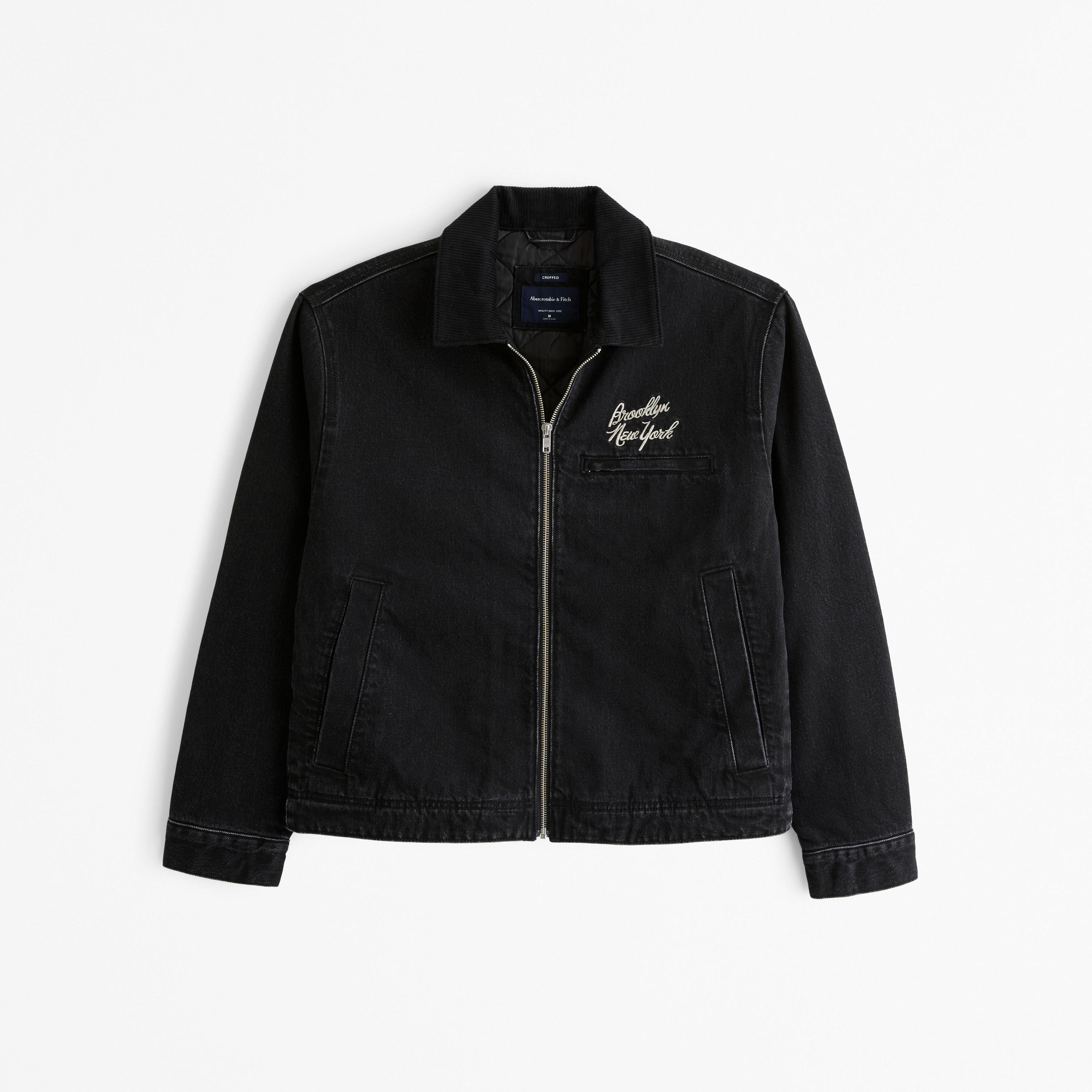 Cropped Zip Workwear Jacket Product Image