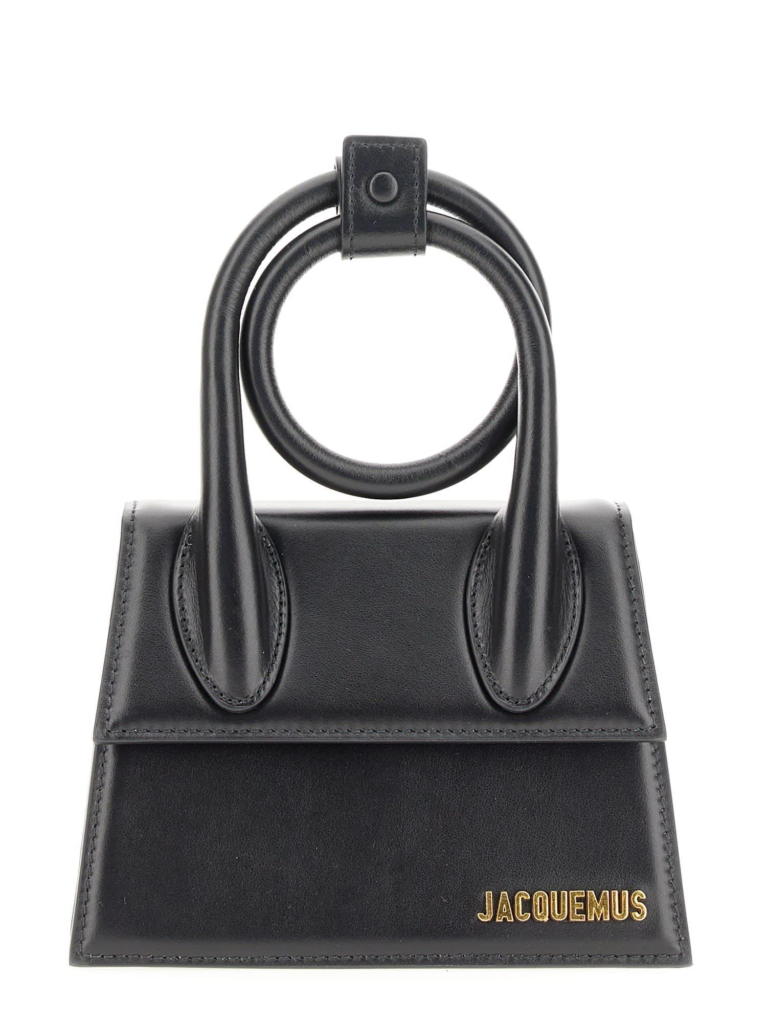 JACQUEMUS Le Chiquito Noeud Small Tote Bag In Black Product Image