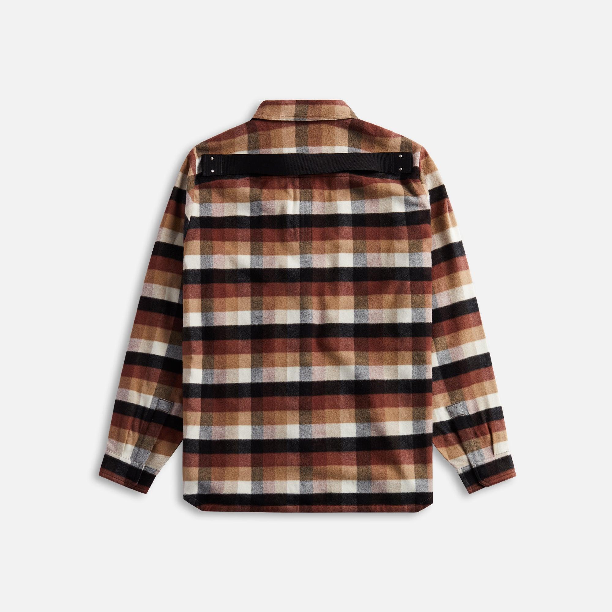 Rick Owens Fogpocket Outershirt - Throat Plaid Male Product Image