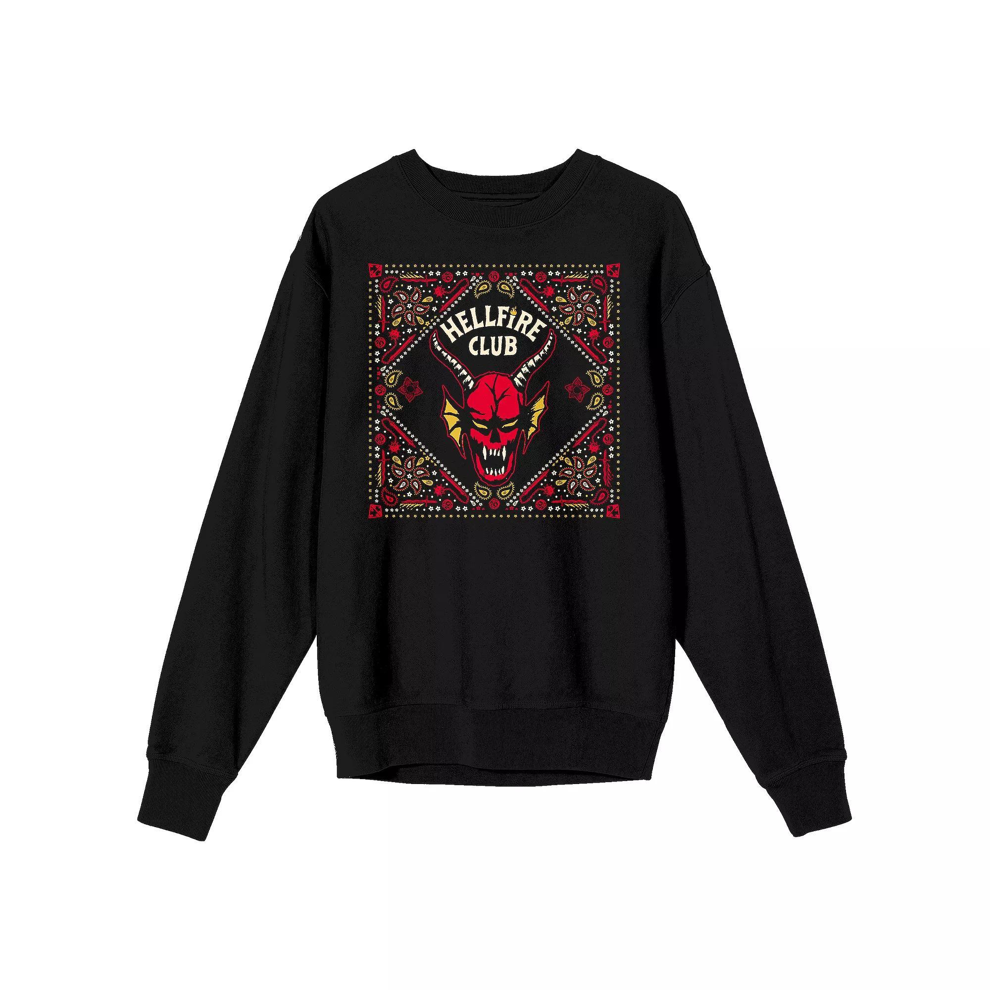 Men's Stranger Things Hellfire Long Sleeve Graphic Tee,  Product Image