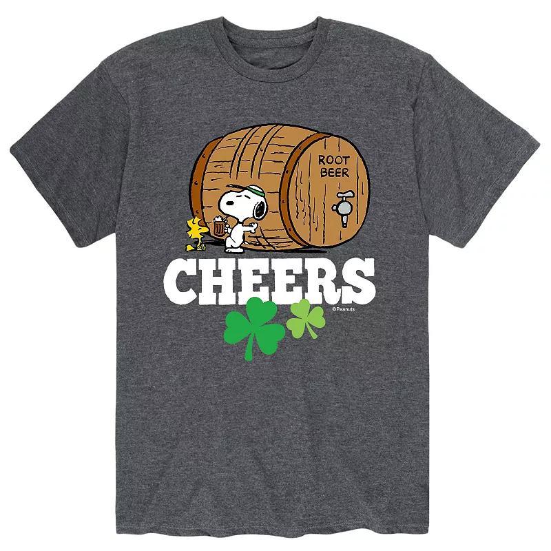 Men's Peanuts Snoopy St. Patrick's Day "Cheers" Root Beer Tee,  Product Image