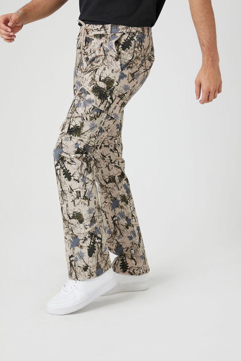 Slim-Fit Camo Print Cargo Pants | Forever 21 Product Image