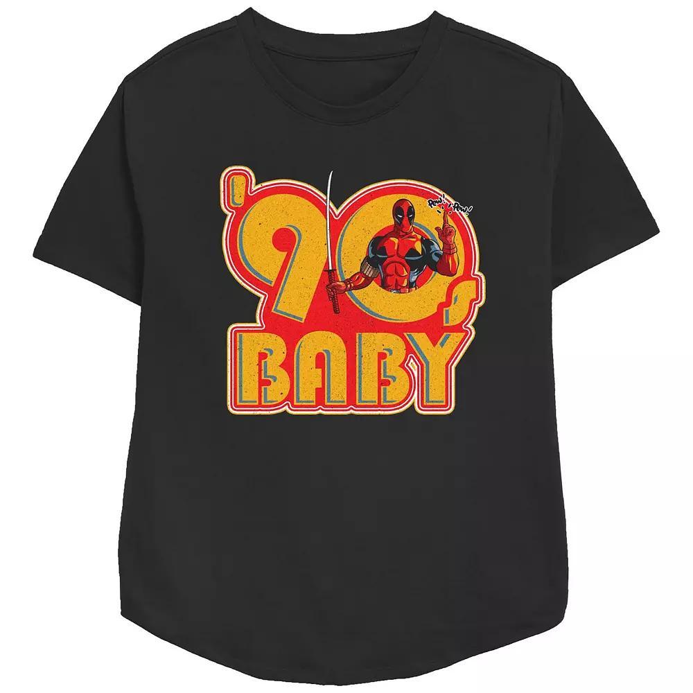 Women's Marvel Deadpool 90s Baby Graphic Tee,  Product Image