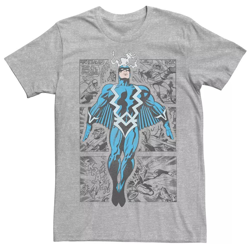 Men's Marvel Retro Black Bolt Graphic Tee, Size: Medium, Athletic Grey Product Image