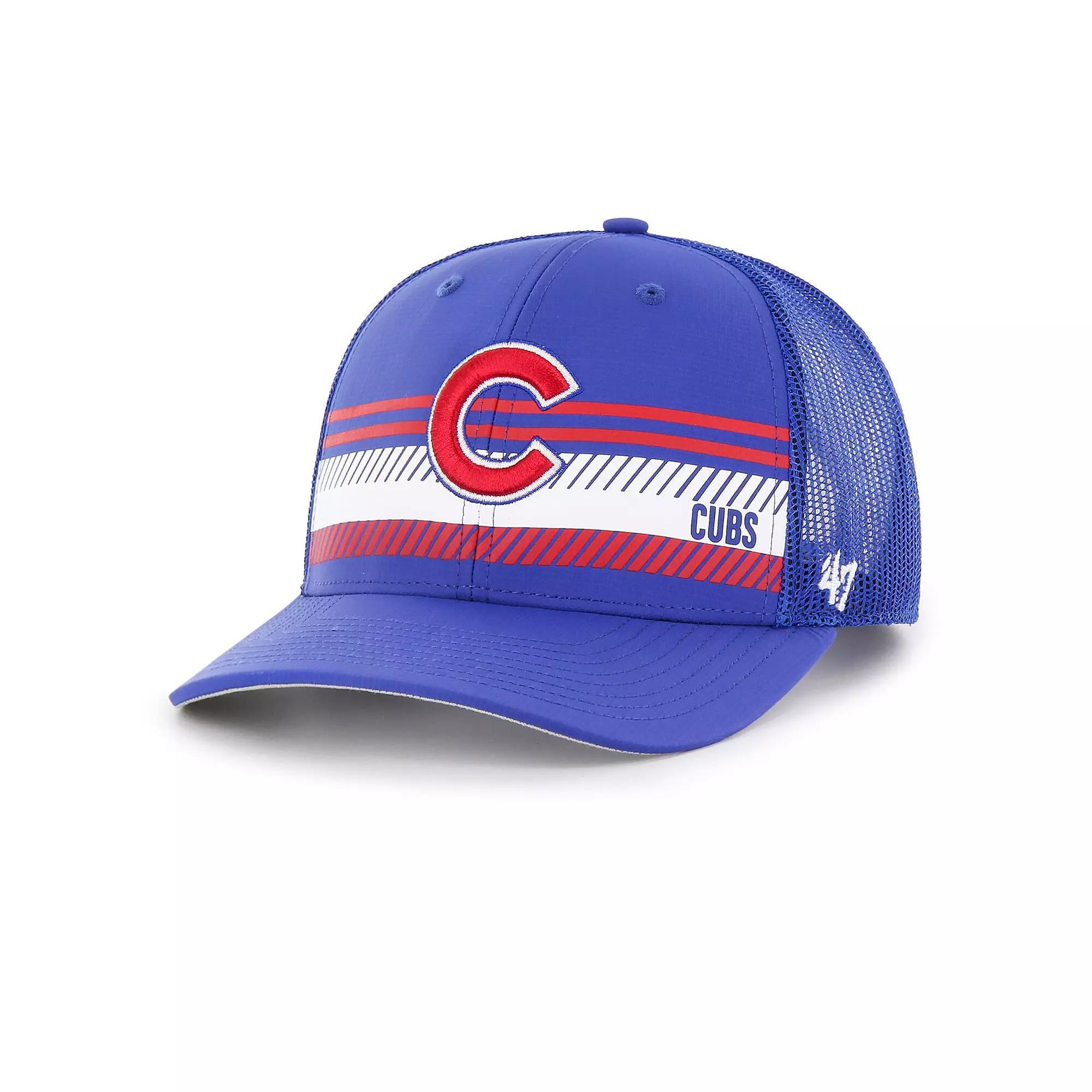 Men's '47 Royal Chicago Cubs Cumberland Trucker Snapback Hat, Blue Product Image