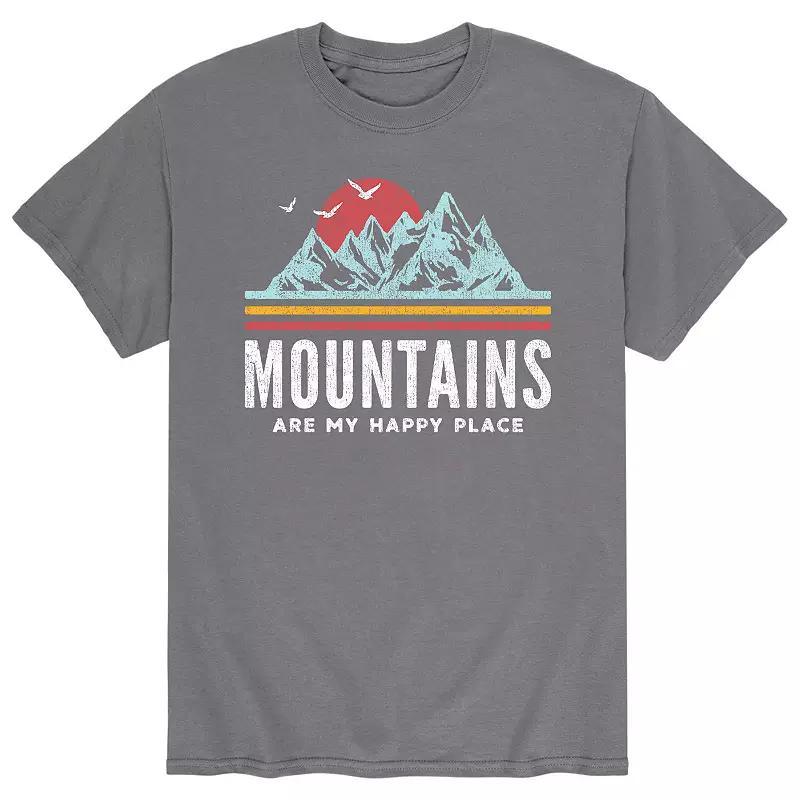 Men's Mountains Are My Happy Place Tee,  Product Image