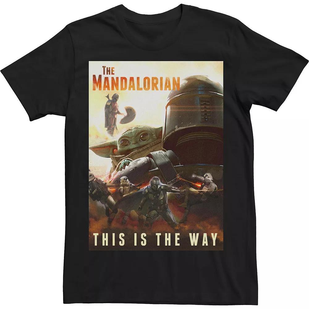 Men's Star Wars The Way Poster Tee, Size: Medium, Black Product Image
