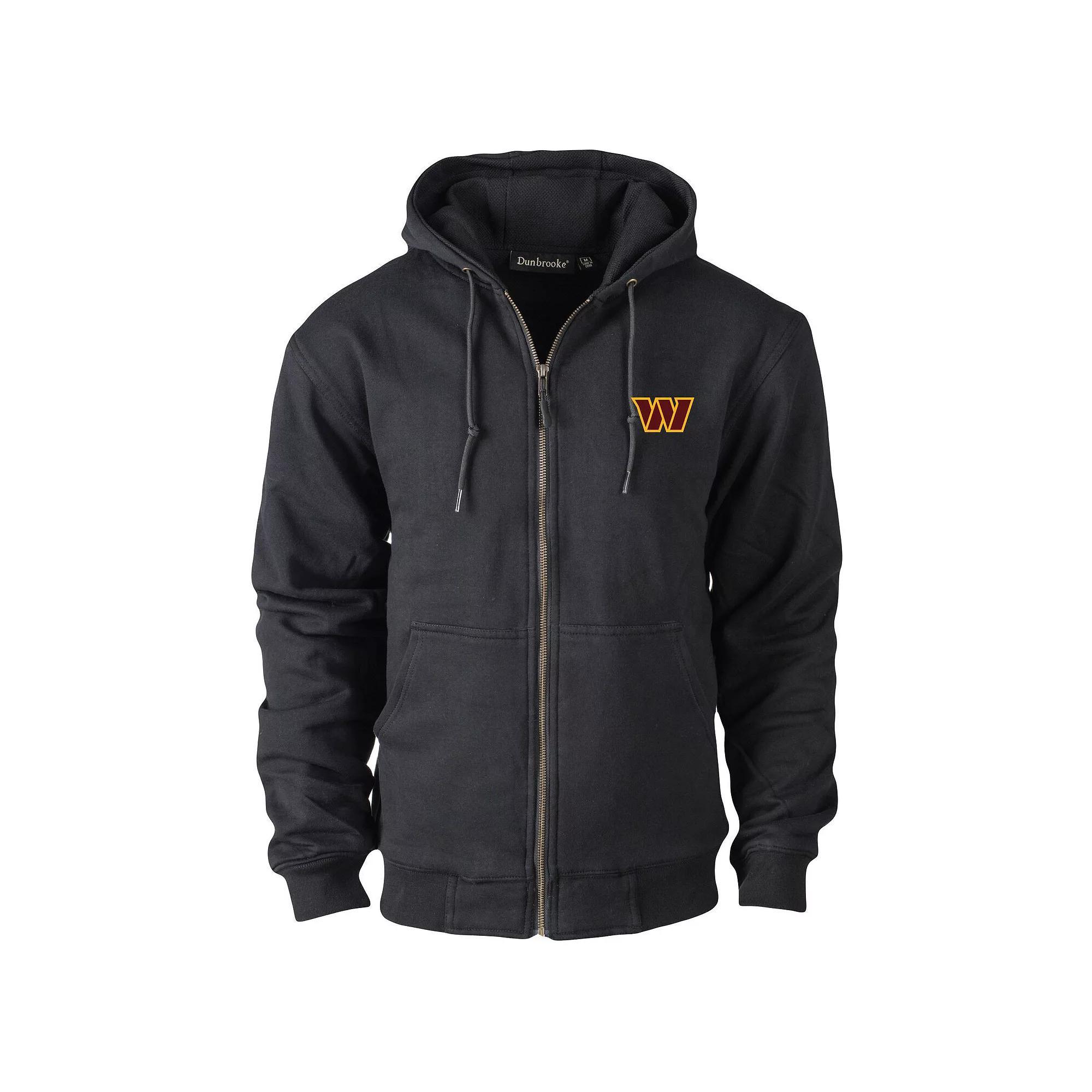 Men's Dunbrooke Black Washington Commanders Craftsman Thermal-Lined Full-Zip Hoodie, Size: Small, Wft Black Product Image