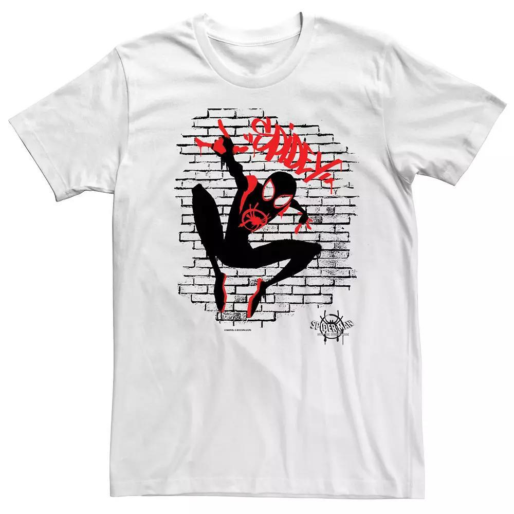 Big & Tall Marvel Spiderverse Spider-Man Graffiti Tee, Men's,  Product Image