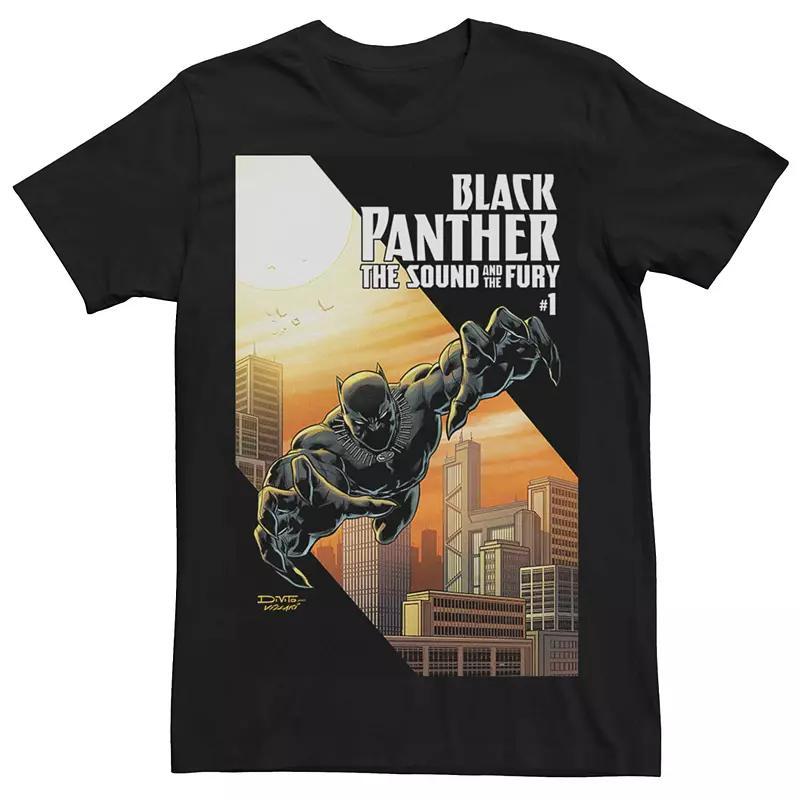 Mens Marvel Panther Sound Fury #1 Comic Cover Tee Product Image