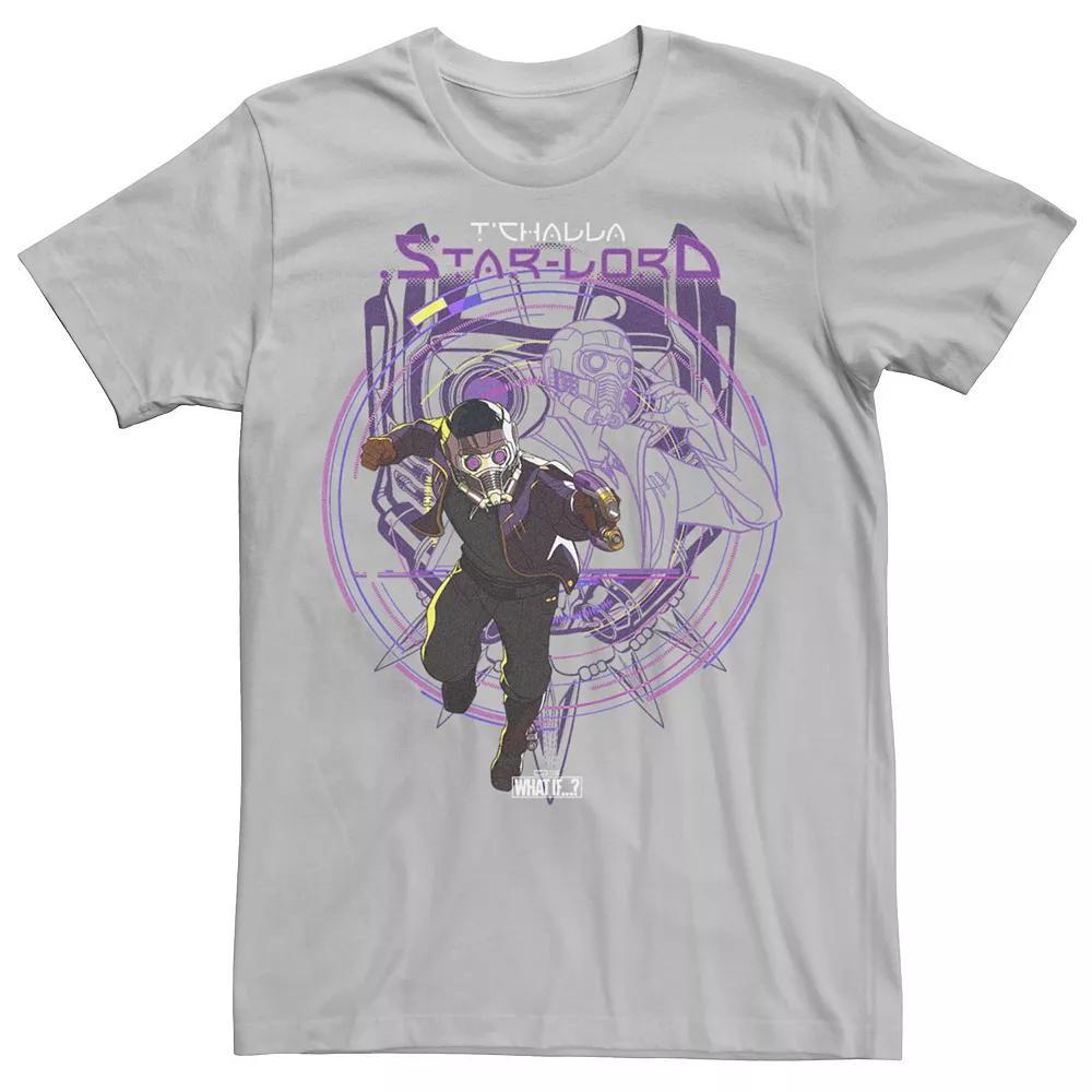 Men's Marvel What If T'Challa Star Lord Poster Tee,  Product Image