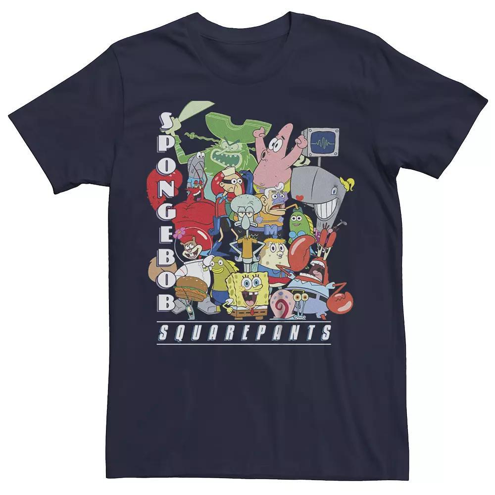 Men's SpongeBob SquarePants Funny Team Graphic Tee,  Product Image