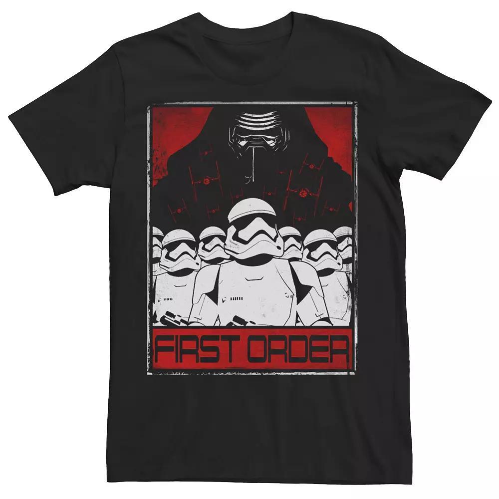 Men's Star Wars The Force Awakens Kylo Ren First Order Poster Tee, Size: 3XL, Black Product Image