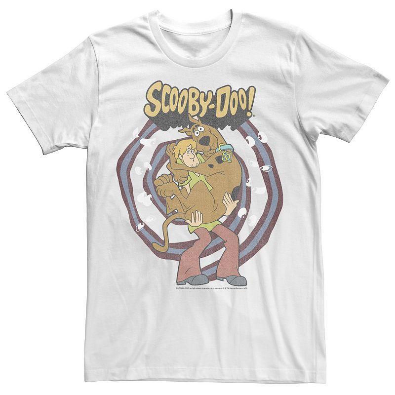 Men's Scooby-Doo Shaggy And Scooby Spiral Eyes Portrait Tee, Size: Large, Red Product Image