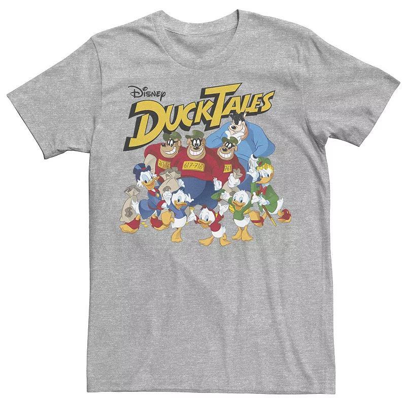 Disney's DuckTales Men's Classic Group Shot Tee, Size: XXL, Athletic Grey Product Image