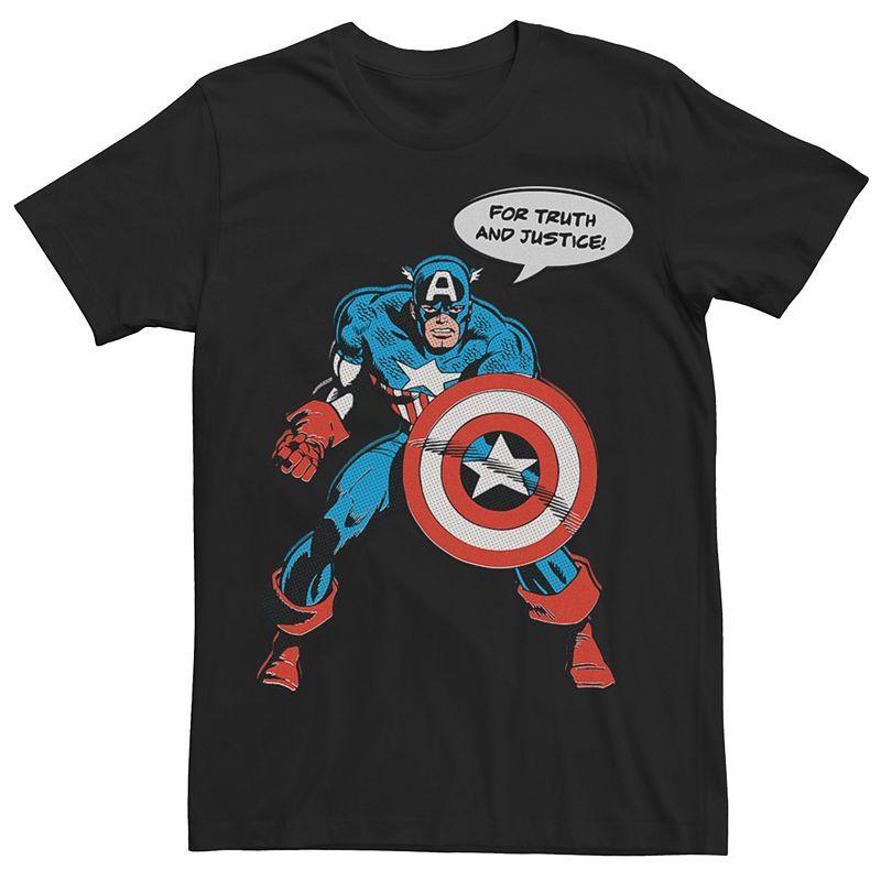 Men's Marvel Captain America Vintage Shield Graphic Tee,  Product Image